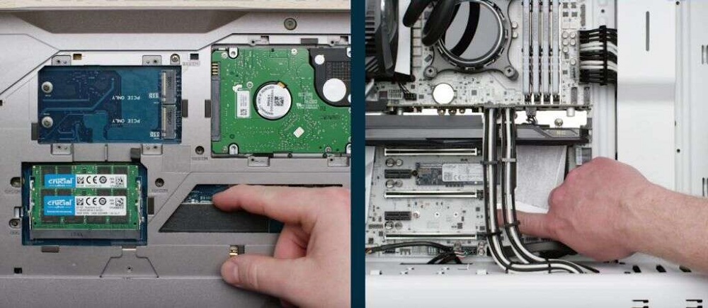 نحوه نصب یک هارد NVMe™ PCIe® M.2 SSD