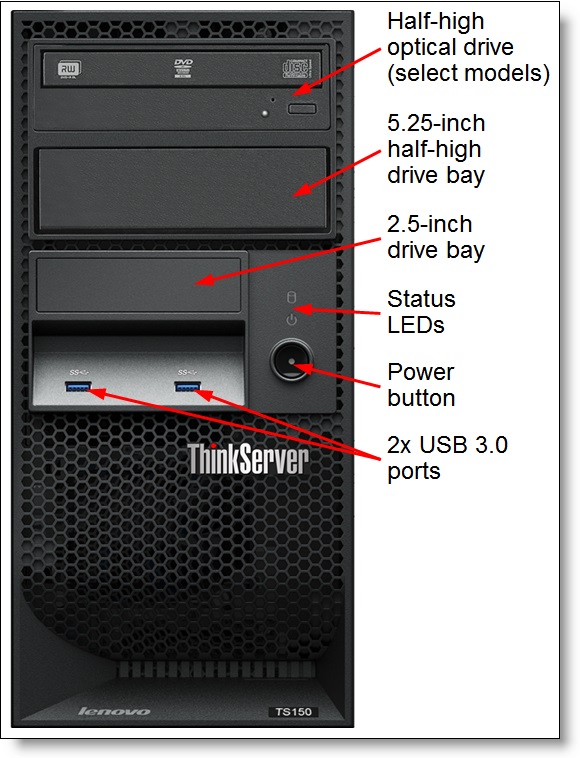 سرور ایستاده لنوو مدل Lenovo ThinkServer TS150