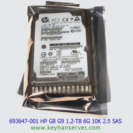 هارد اچ پی HP HDD 1.2Tb sas 6g 10k 2.5 inch