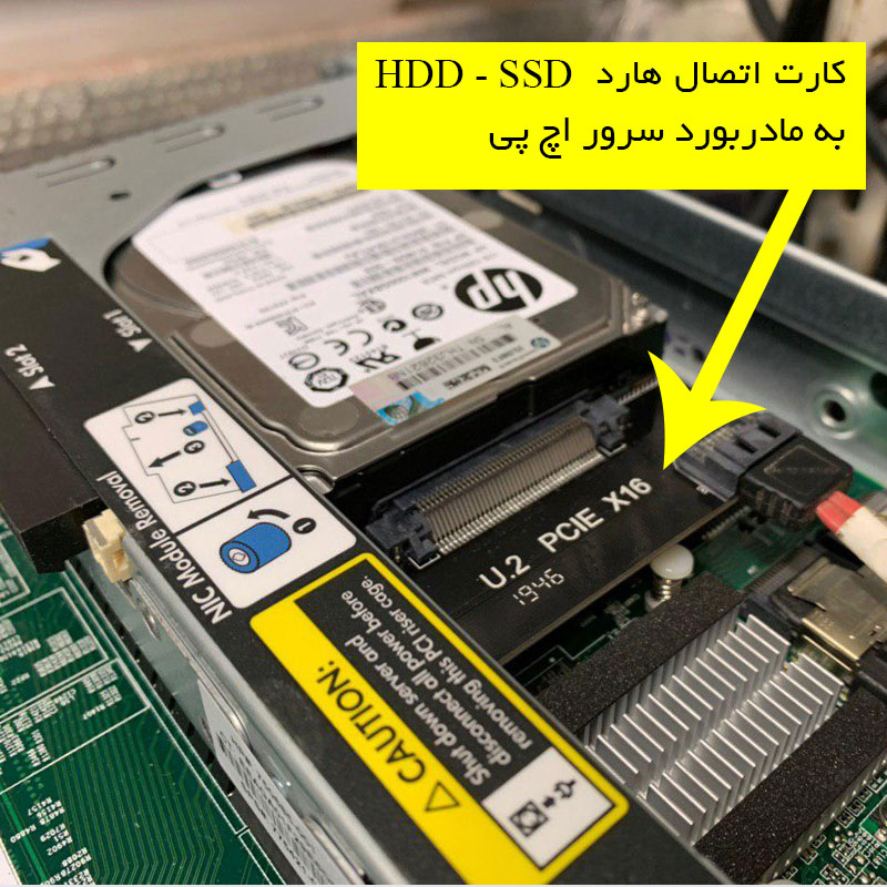 کارت اتصال هارد SSD و HDD به سرور U2 PCIE X16